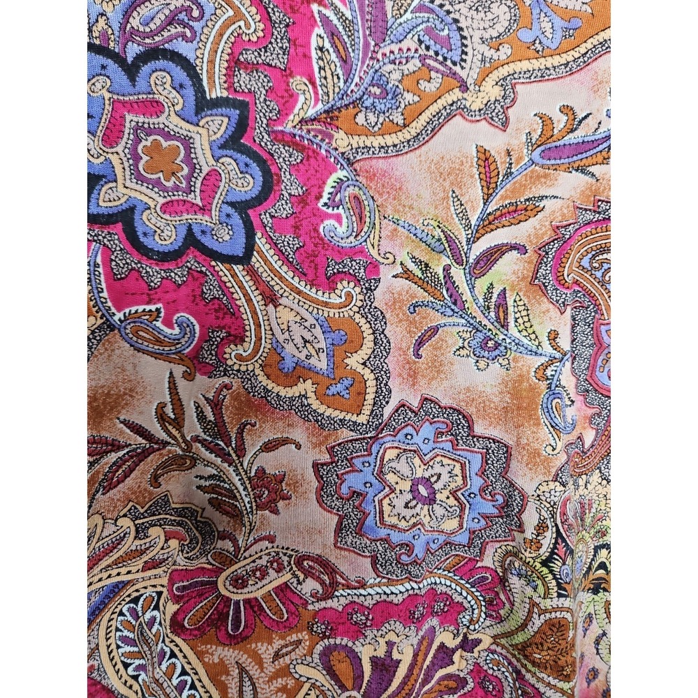 Parsley & Sage XL Vanessa Tunic Top Pink Paisley Floral Boho Fairy CottageCore - Picture 8 of 14